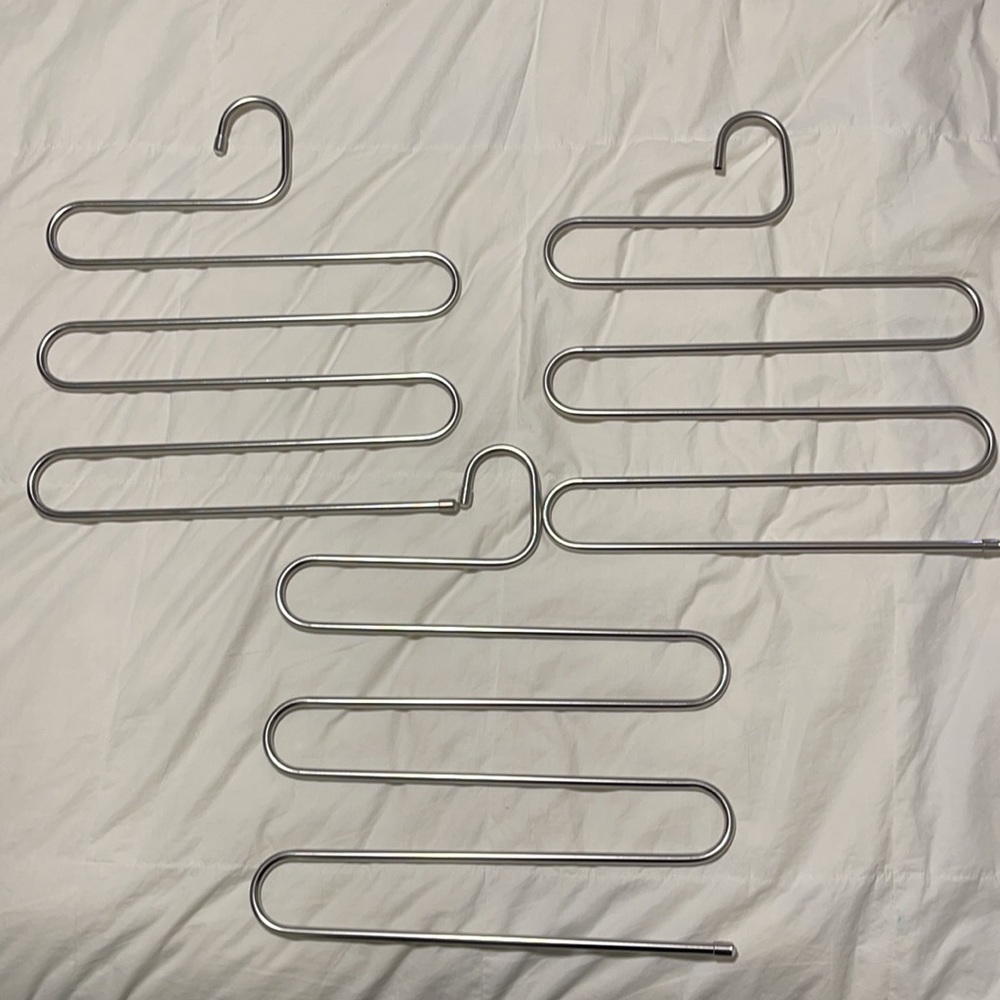 Set of 3 Stainless Steel Pants hangers